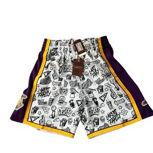 NBA Los Angeles Lakers Mitchell & Ness Doodle Shorts